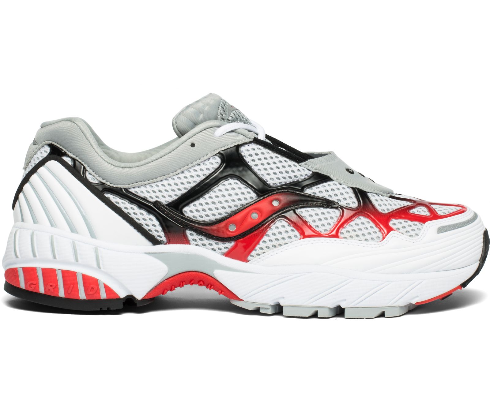 Saucony Grid Web Men\'s Originals White / Grey / Red | AU 373OKIR